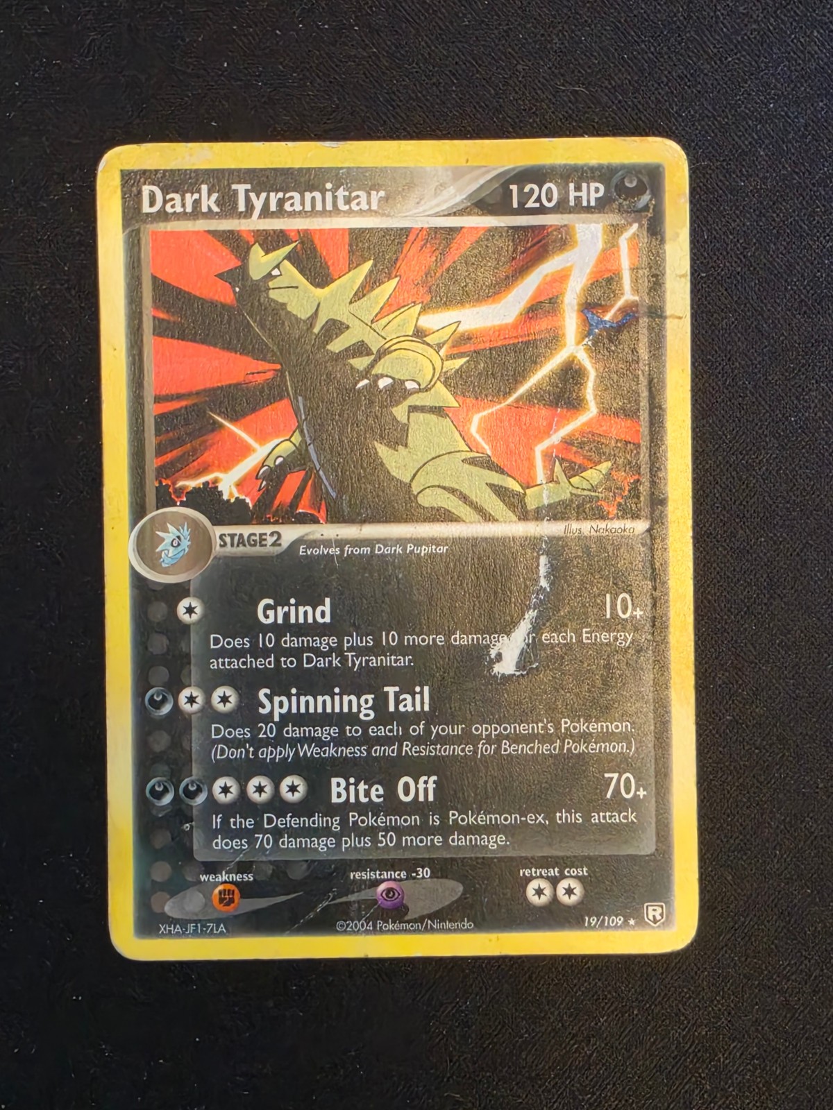 Dark Tyranitar Rare EX Team Rocket Returns 19/109 DMG