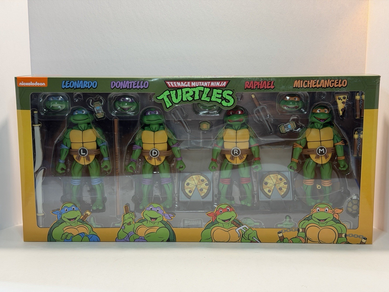 NECA TMNT Animated Series Turtles 4-Pack Haulathon Target Exclusive Sealed