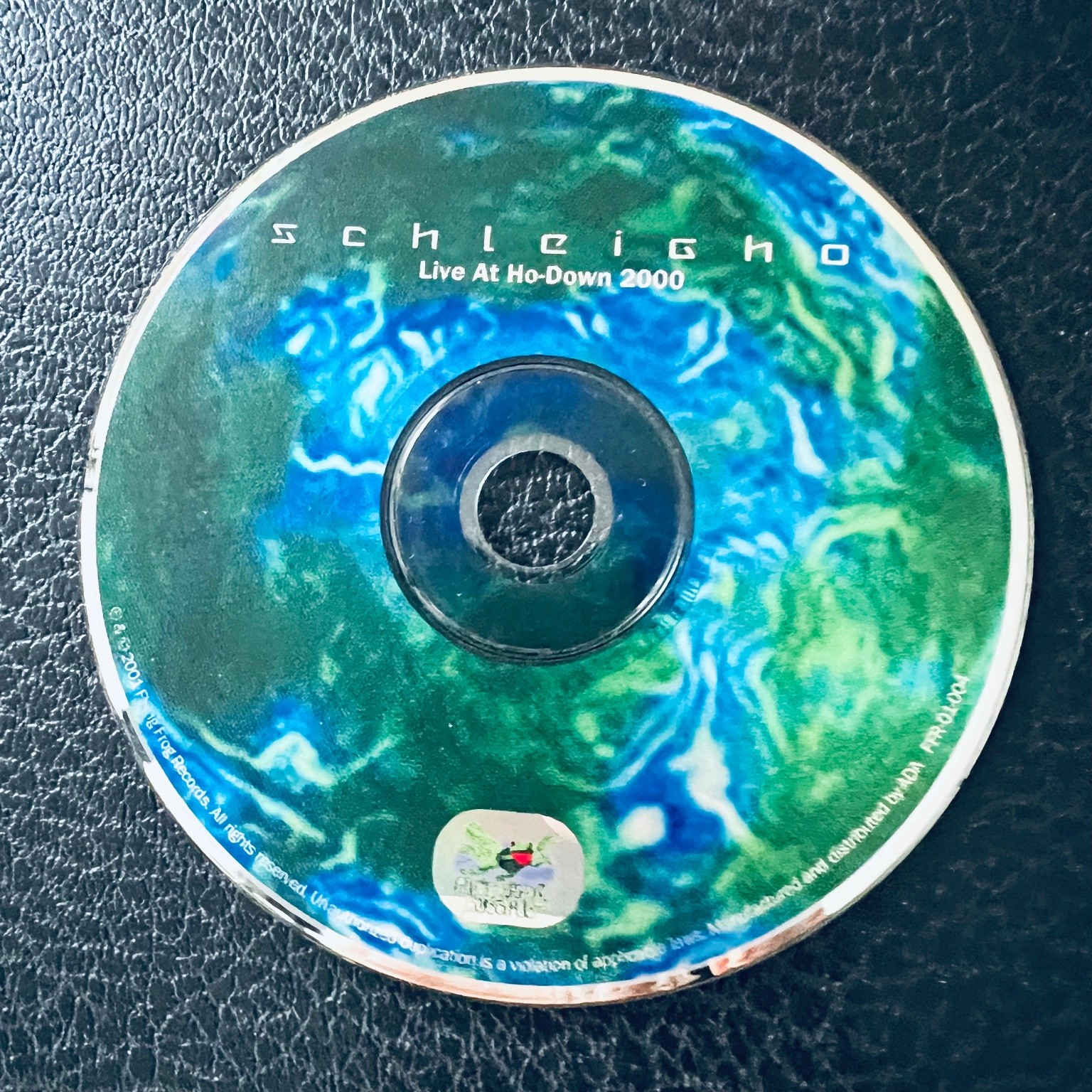 Schleigho – Live At Ho-Down 2000 Used CD No CASE Jazz Fusion Jam Band