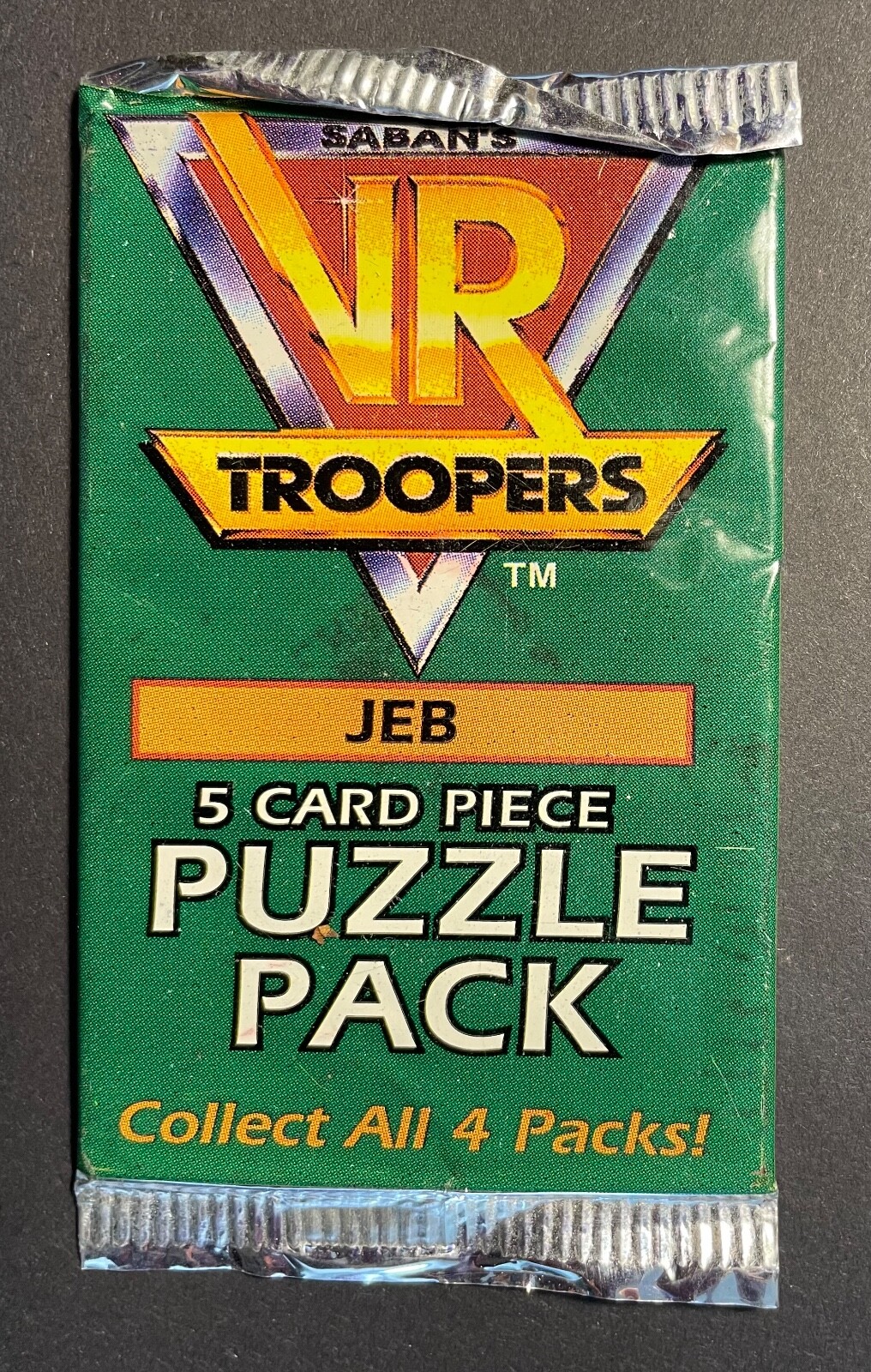 1995 Saban\'s VR Troopers 5 Card Piece Puzzle Pack