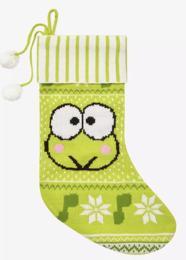 Keroppi Fair Isle Pom Stocking Keroppi Fair Isle Pom Stocking