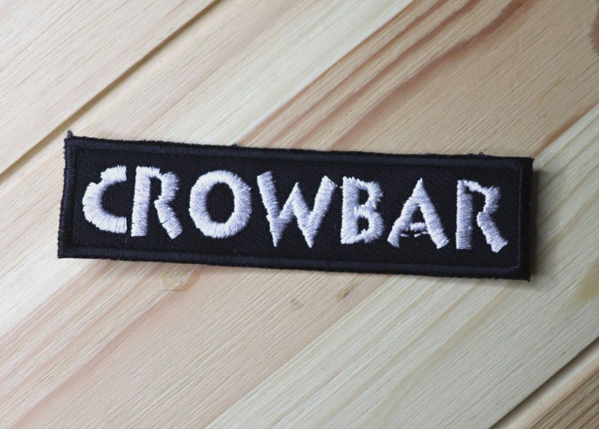 Crowbar Patch Crowbar Band Embroidered Patch Sludge Metal COC Acid Bath Melvins Crowbar Patch Crowbar Band Embroidered Patch Sludge Metal COC Acid Bath Melvins