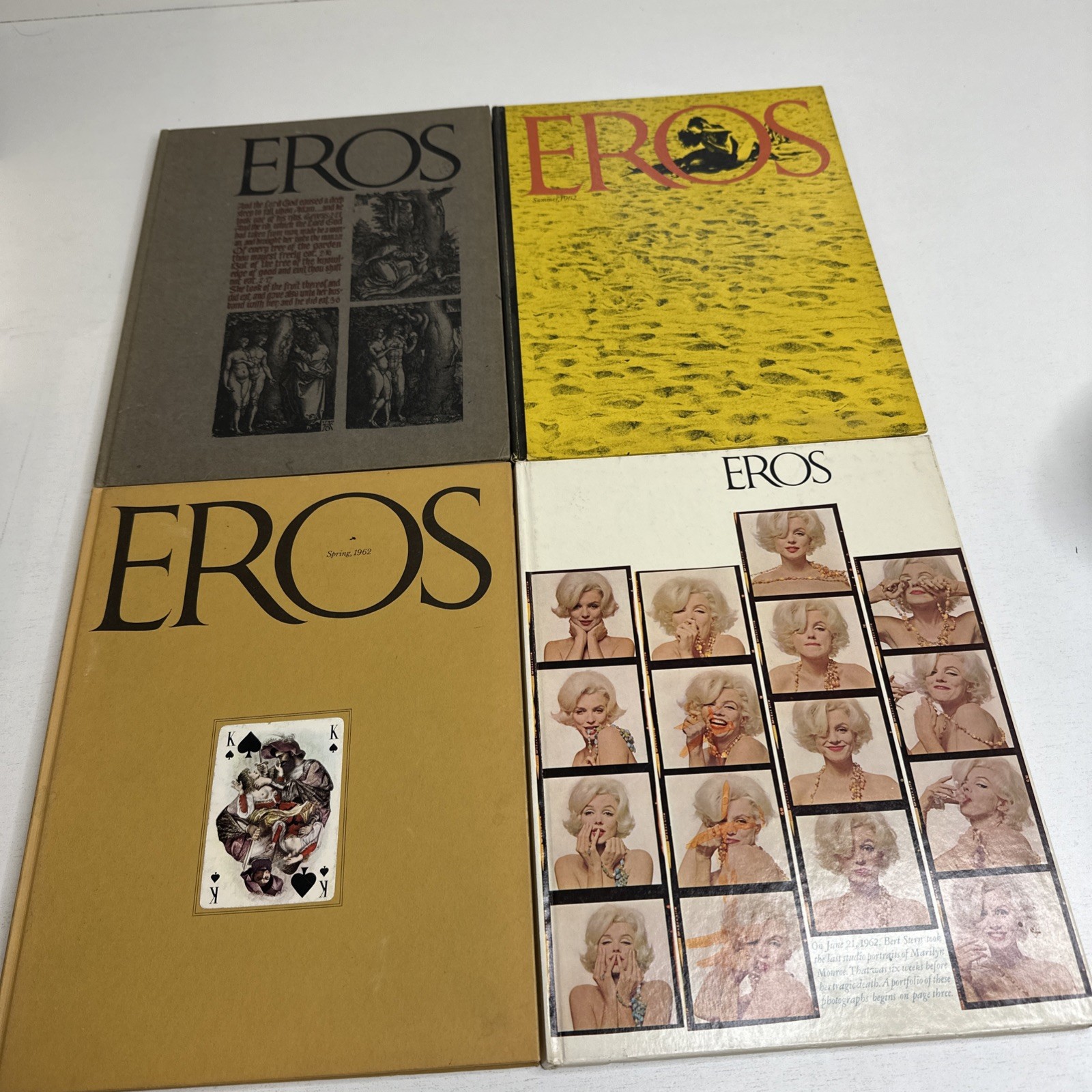 Lot of 4 Vintage 1962 Eros Hardcover Books Vol. 1 - #1-4 Complete Set Lot of 4 Vintage 1962 Eros Hardcover Books Vol. 1 - #1-4 Complete Set