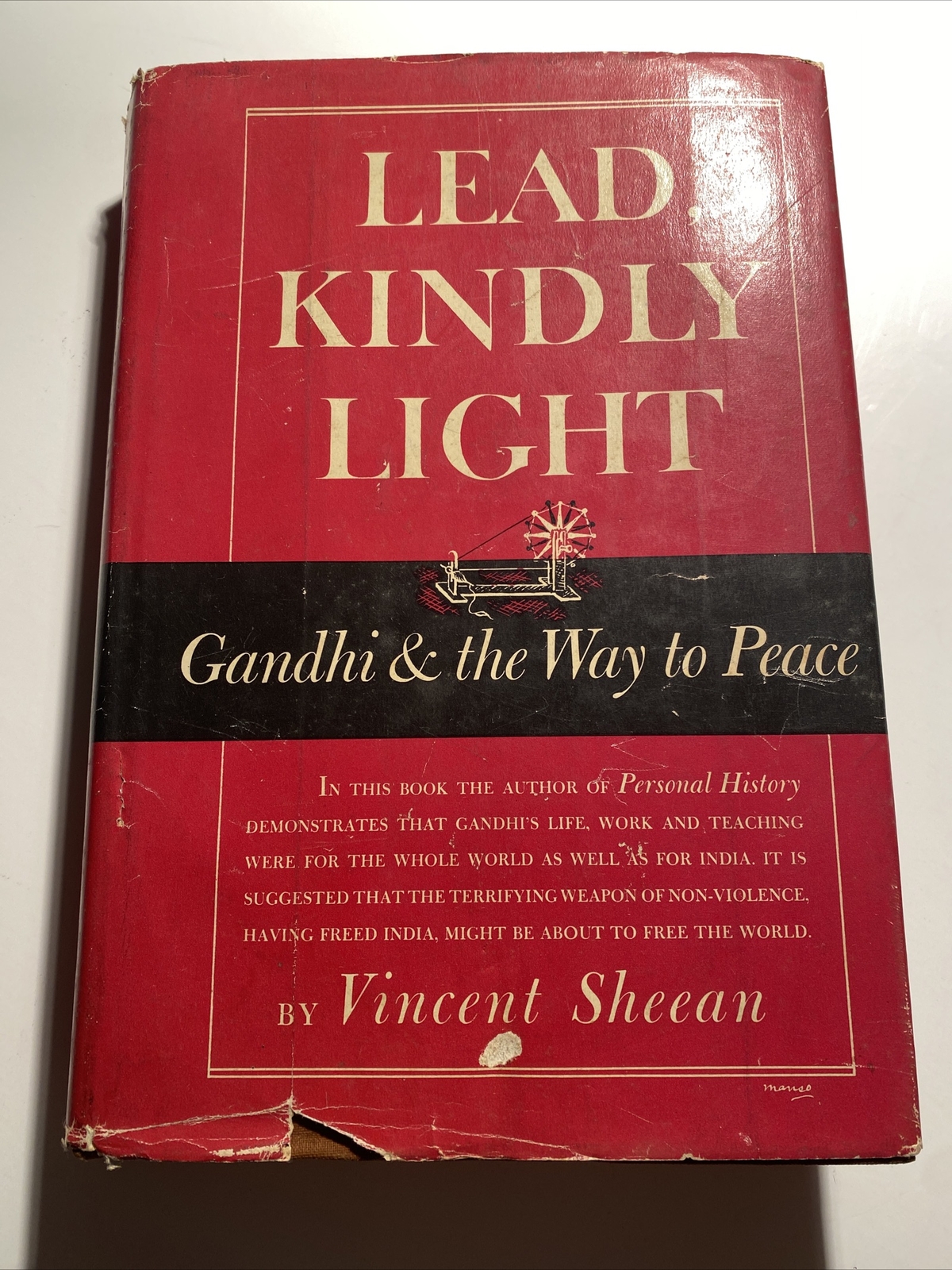 Vintage 1949 Book - LEAD, KINDLY LIGHT by Vincent Sheean abu Vintage 1949 Book - LEAD, KINDLY LIGHT by Vincent Sheean abu