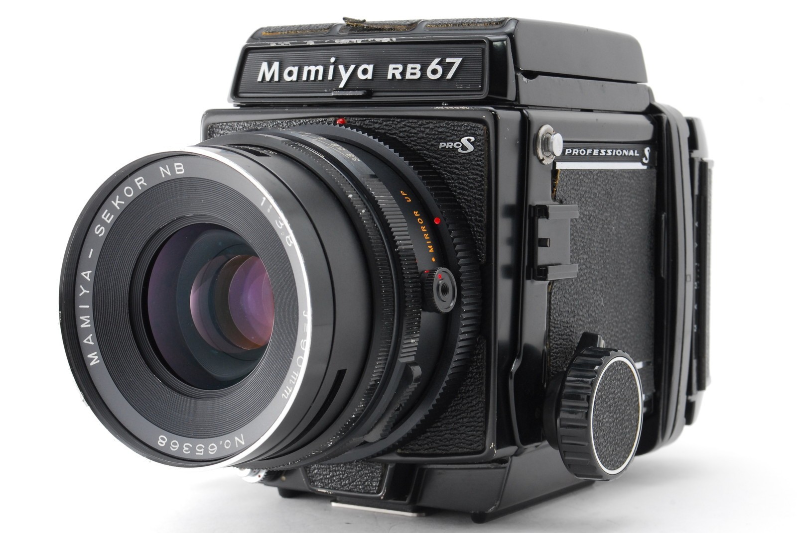 [Exc+5] Mamiya RB67 Pro S Sekor NB 90mm F3.8 Lens 120 Film Back From JAPAN
