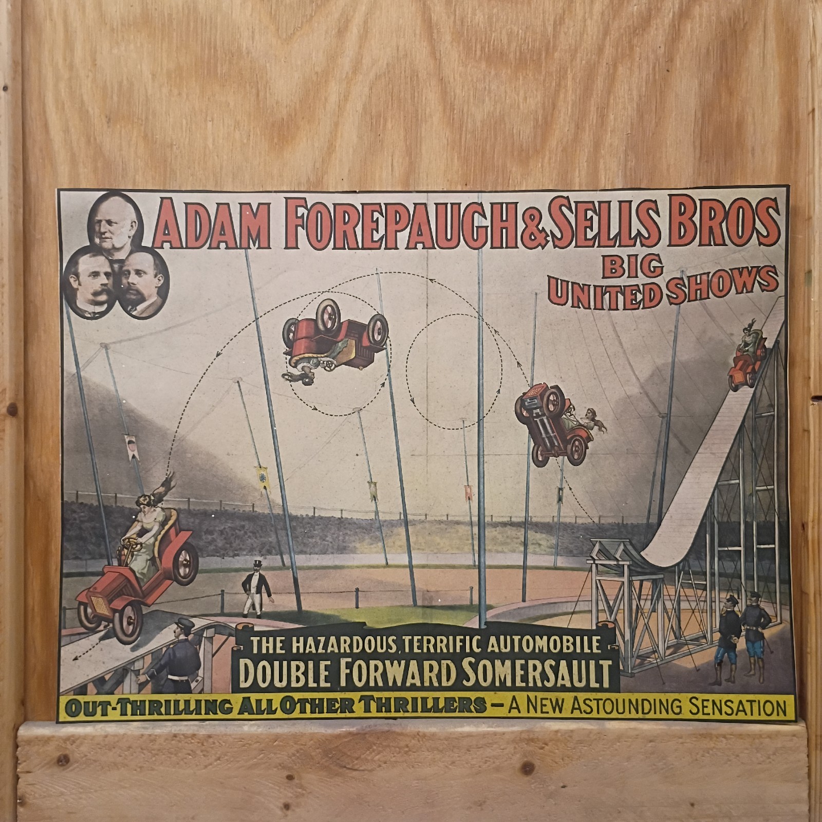 The Great Adam Forepaugh Circus Poster 1960s Vintage The Great Adam Forepaugh Circus Poster 1960s Vintage