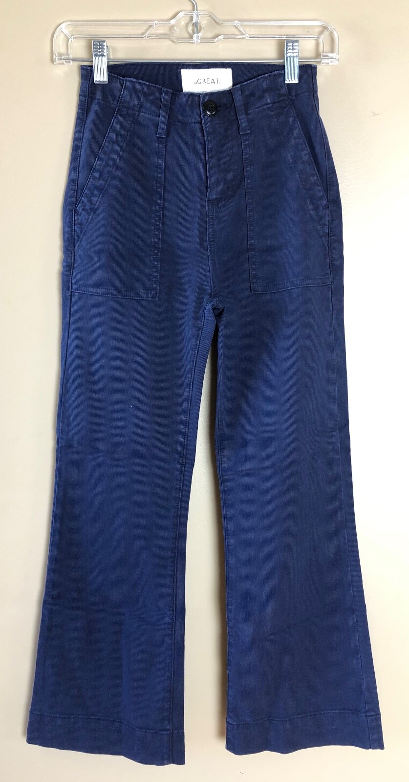 The Great Army Mariner Cobalt Blue Corduroy Crop Pants 26 The Great Army Mariner Cobalt Blue Corduroy Crop Pants 26