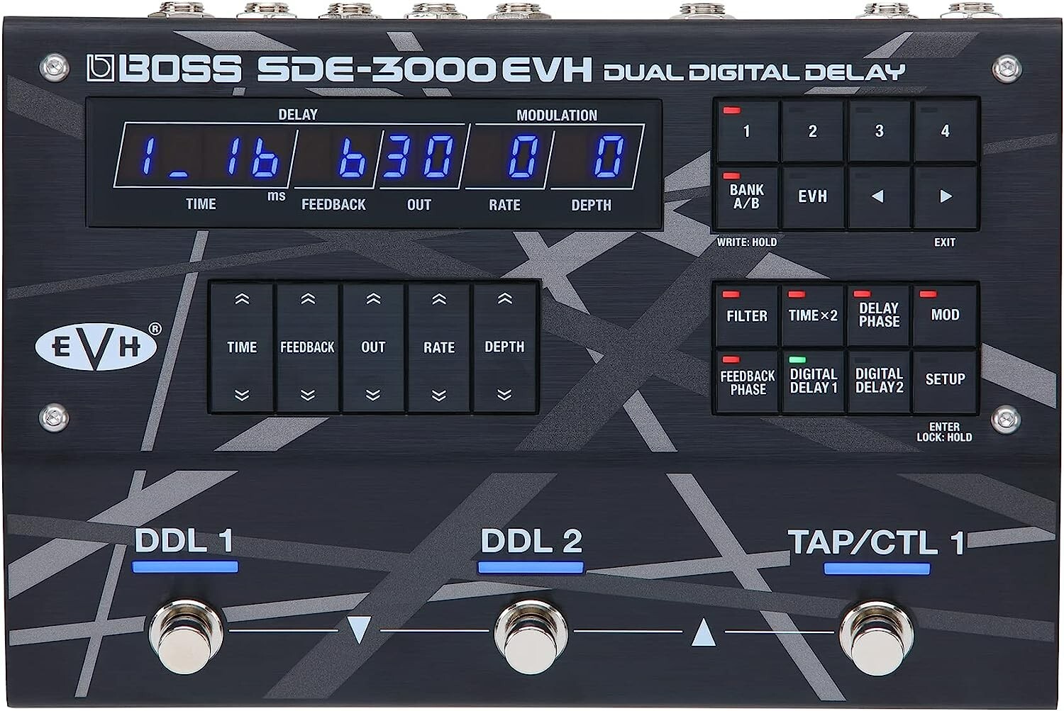 BOSS/SDE-3000EVH Dual Digital Delay BOSS EVH Eddie Van Halen Black New