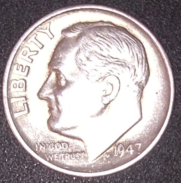 1947-S ROOSEVELT SILVER DIME 10C 1947-S ROOSEVELT SILVER DIME 10C