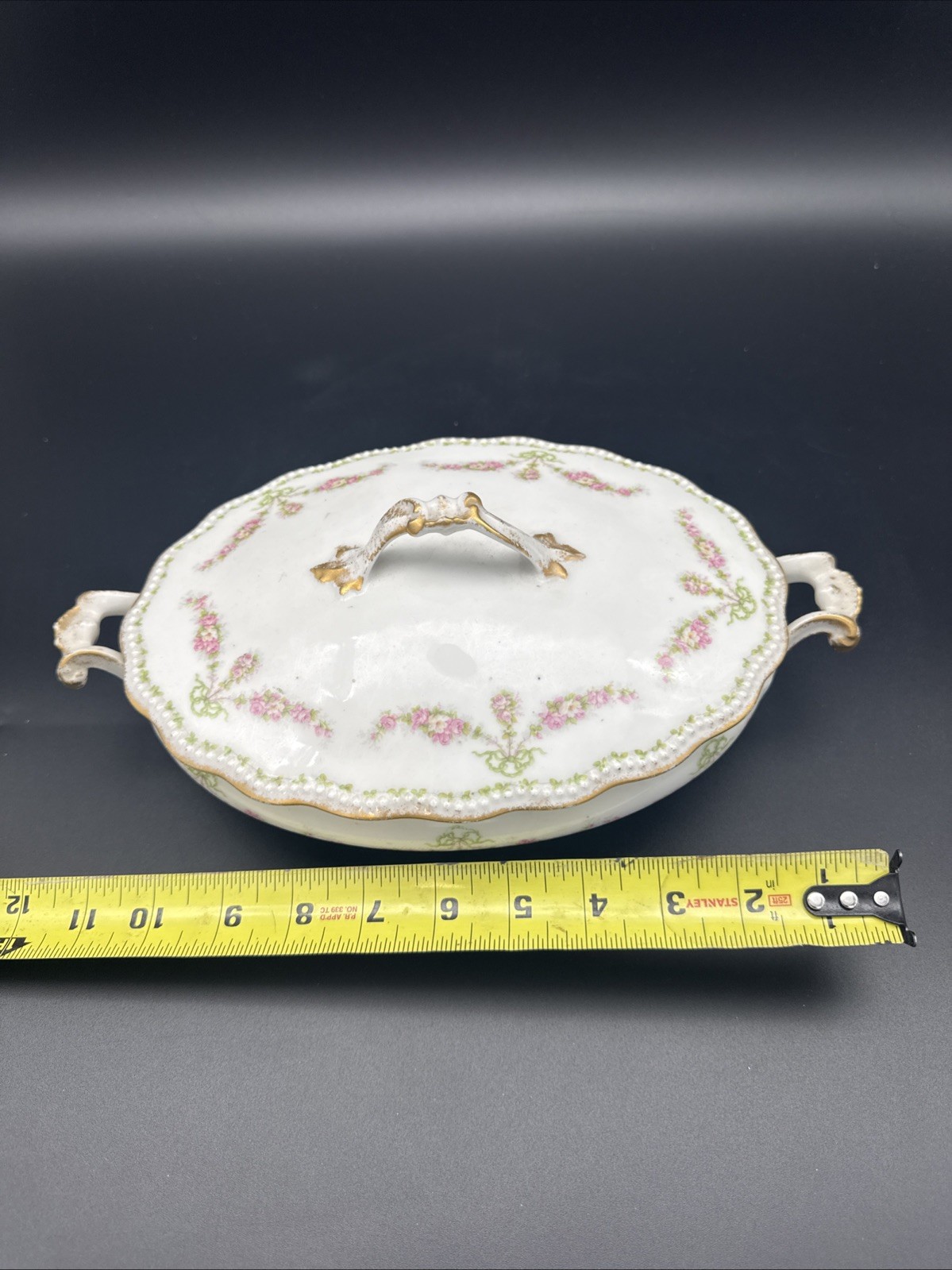 1891-1914 Antique A Lanternier Limoges France Covered Vegetable Tureen