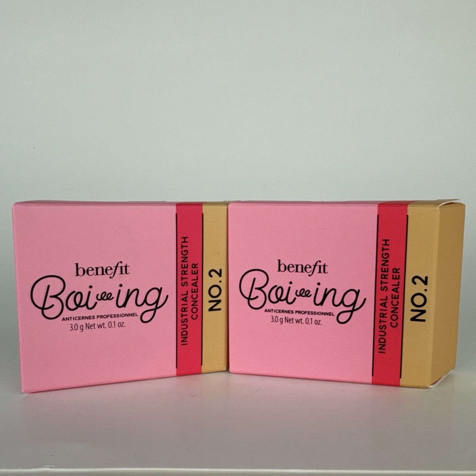 *Lot of 2* SEALED DEAL BENEFIT Boi-ing Industrial Strength Concealer No.2 *Lot of 2* SEALED DEAL BENEFIT Boi-ing Industrial Strength Concealer No.2