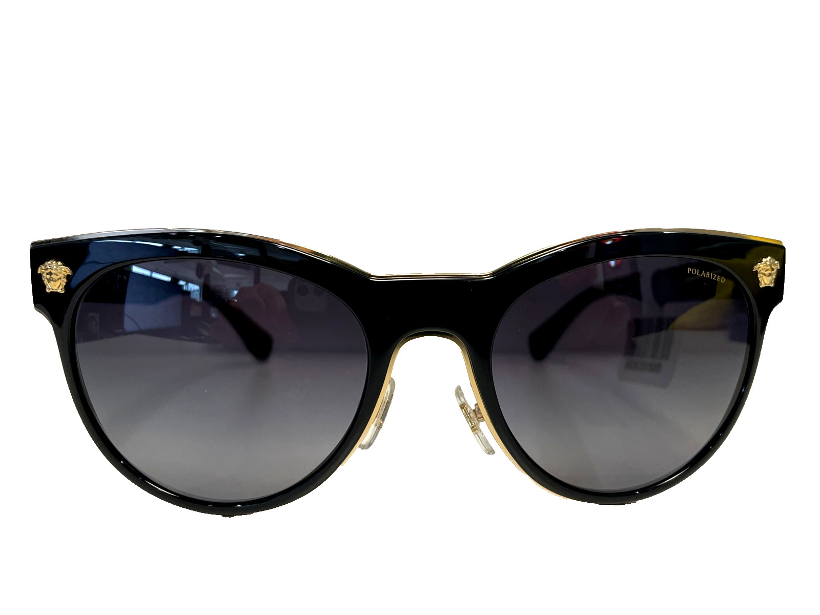 Versace 0VE2198 1002T3 54mm Woman Polarized Sunglasses, Black Lenses 54/20/145
