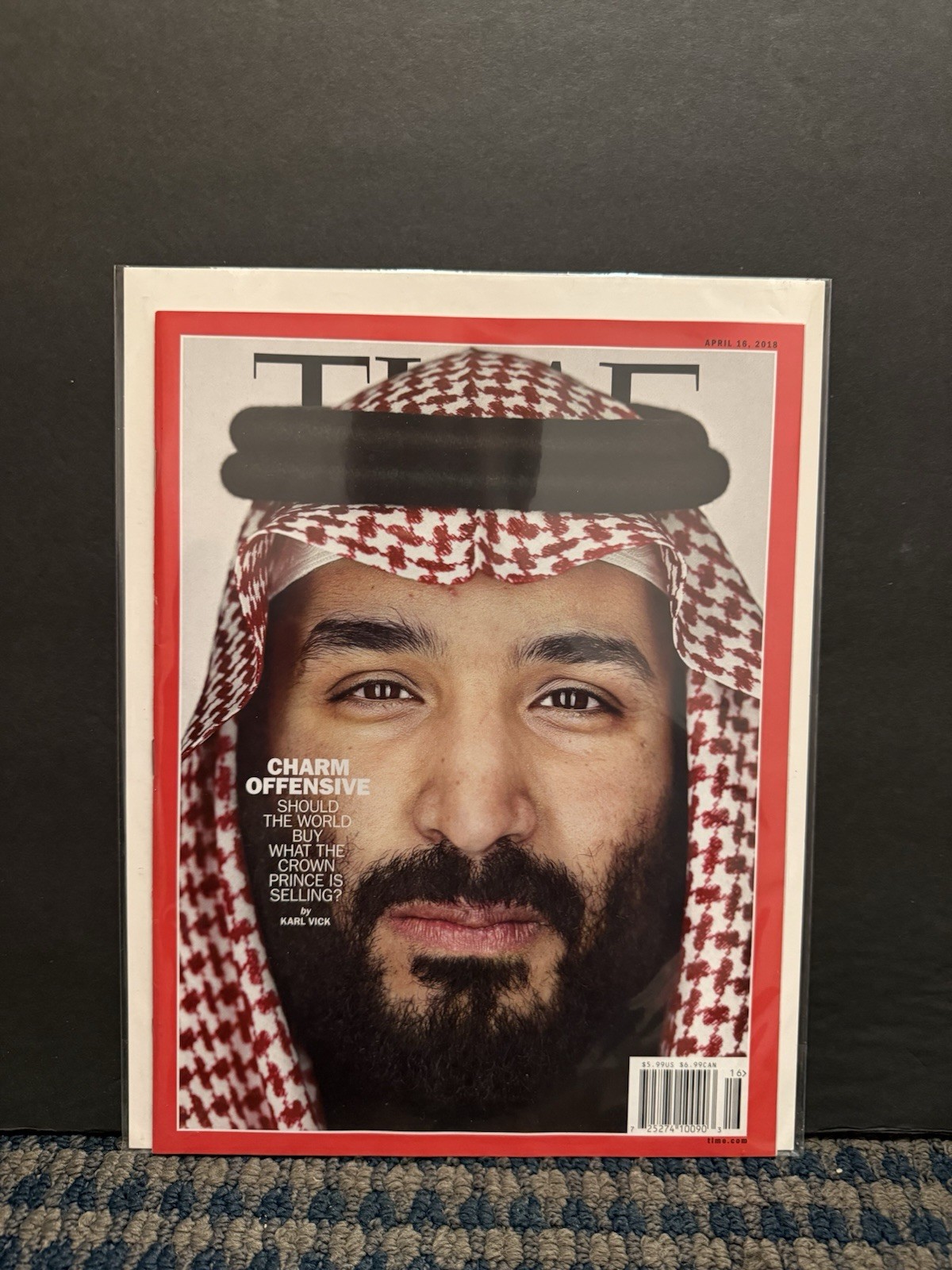 2018 April 16th Time Magazine Saudi Arabia Crown Prince Mohammed, *No Label 2018 April 16th Time Magazine Saudi Arabia Crown Prince Mohammed, *No Label