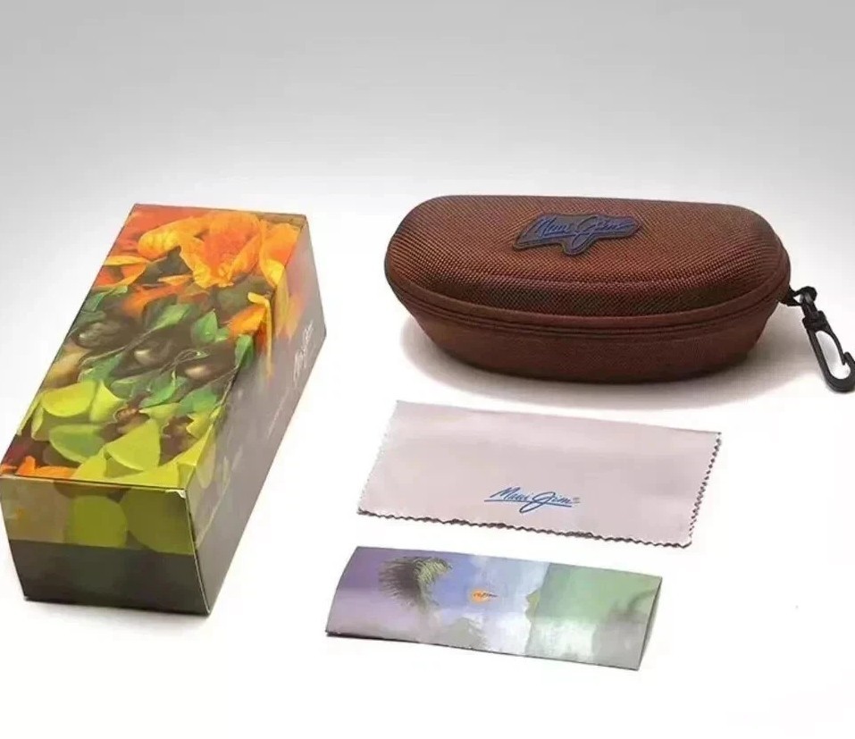New Maui Jim Sunglasses Case Zip Around Clip Hard Case New Maui Jim Sunglasses Case Zip Around Clip Hard Case