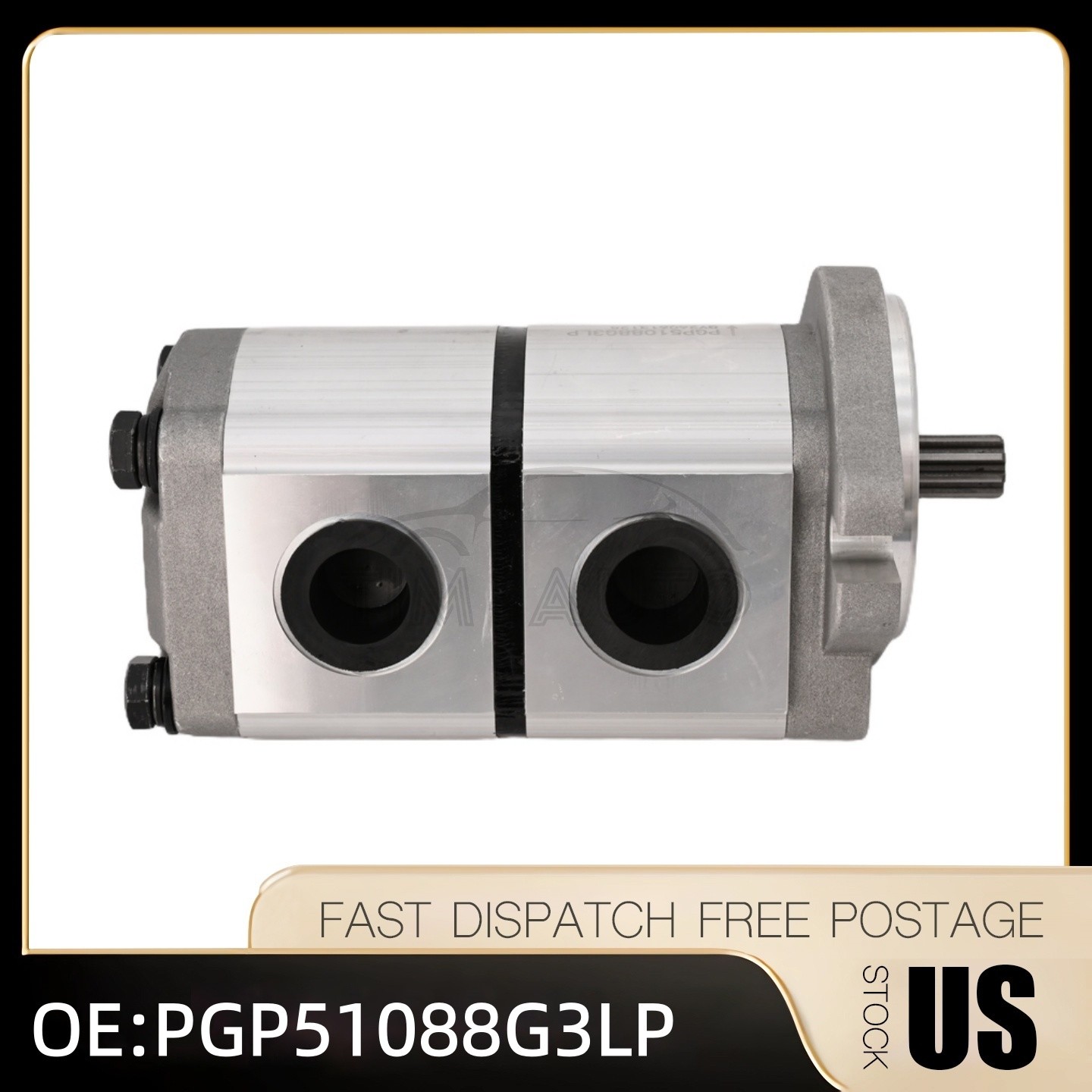 PGP51088G3LP Fits AGT Hydraulic Pump Two-Section Skid Steer Loader KTT23 New