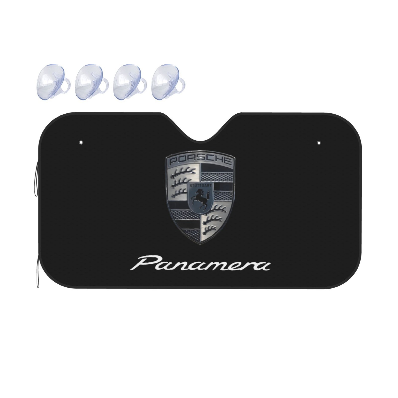 Porsche Windshield Sunshade Visor Protector Keep Vehicle Cool Size M Black
