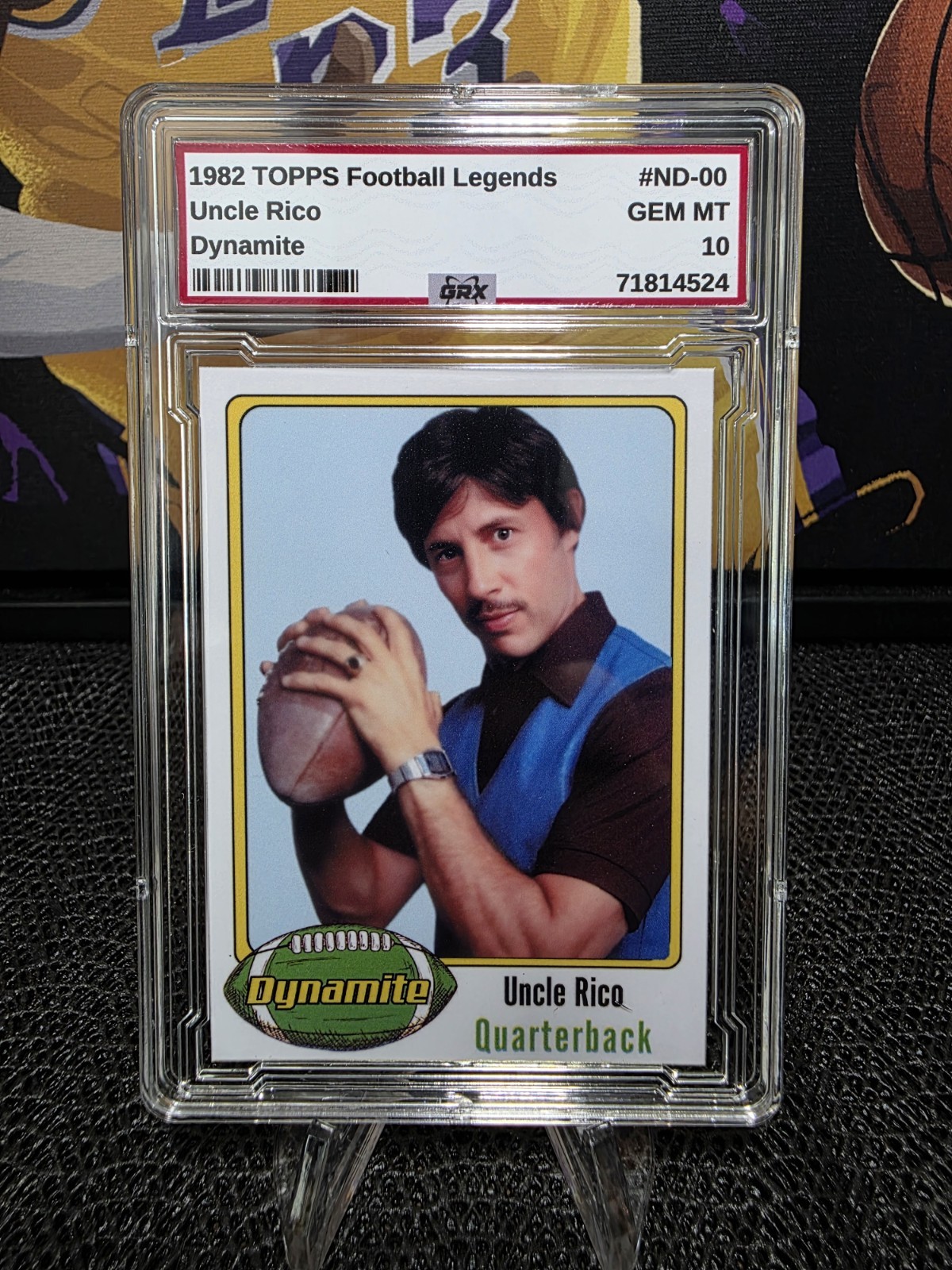 Football Legends Uncle Rico #ND-00 Dynamite Novelty Slab Football Legends Uncle Rico #ND-00 Dynamite Novelty Slab