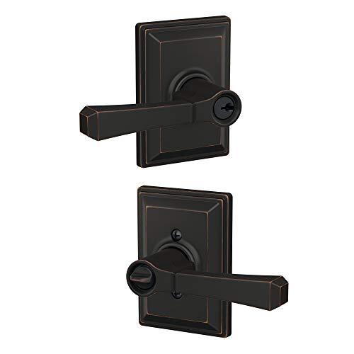 SCHLAGE F51ARVT716GDV Custom Rivington Single Cylinder Keyed Entry Door Lever S SCHLAGE F51ARVT716GDV Custom Rivington Single Cylinder Keyed Entry Door Lever S