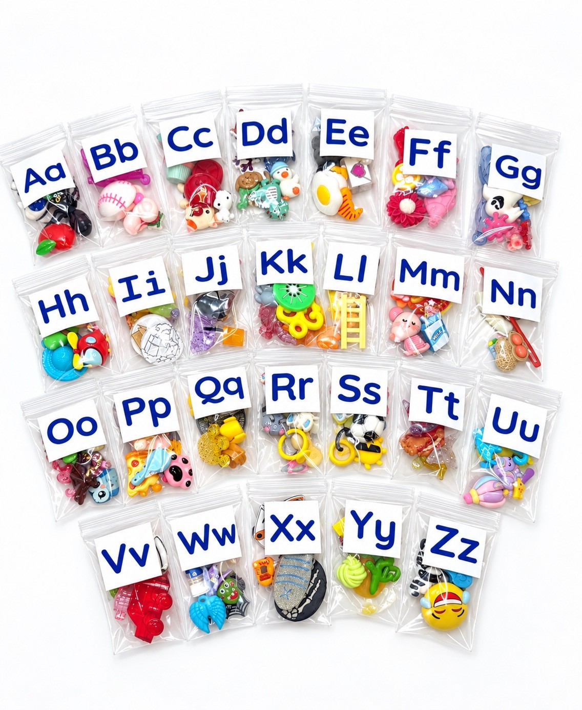 Alphabet Objects Teaching Set – 130+ Beginning Sound Manipulatives 