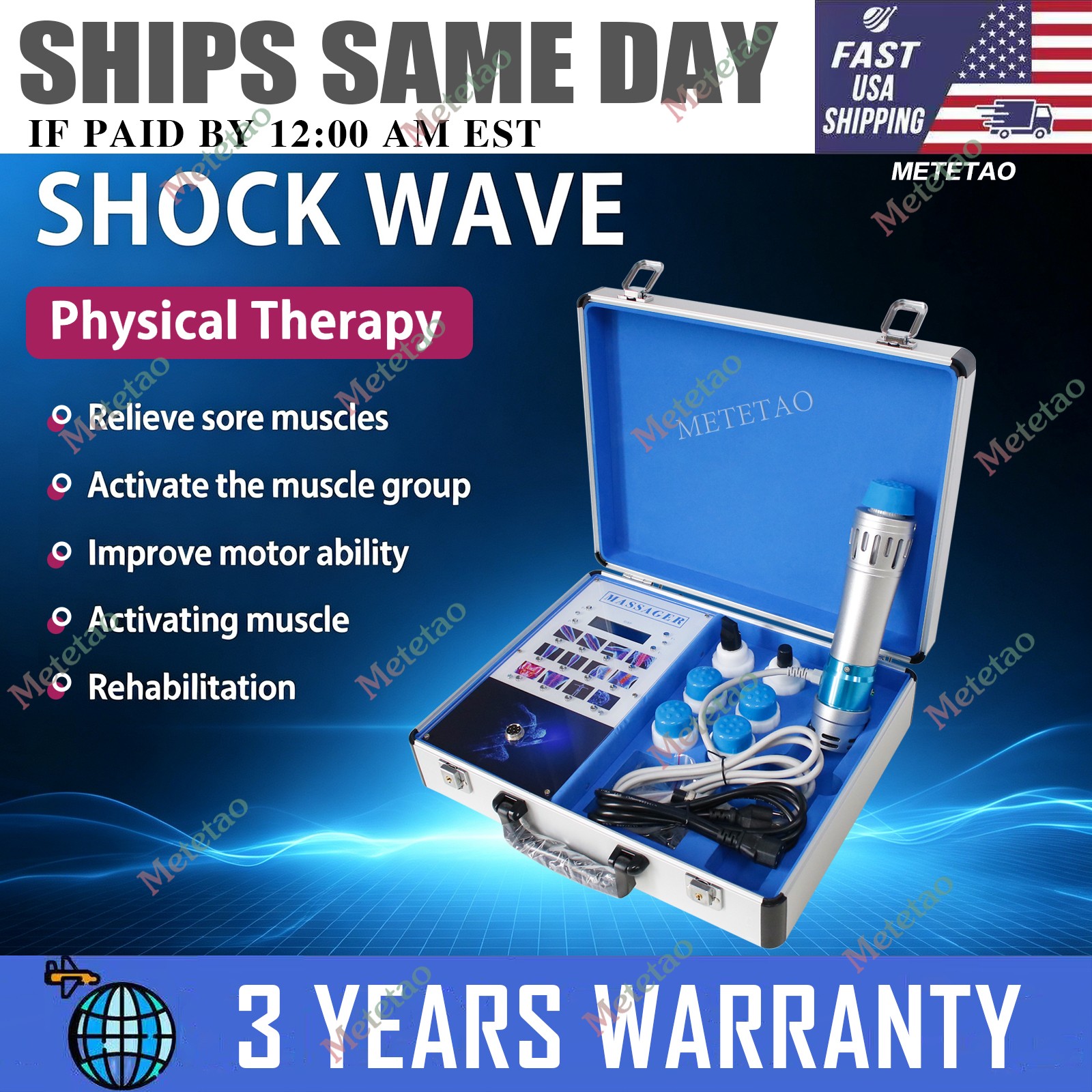 ED Shockwave Therapy Machine Muscle Pain Relief ED Treatment Shock Wave Device