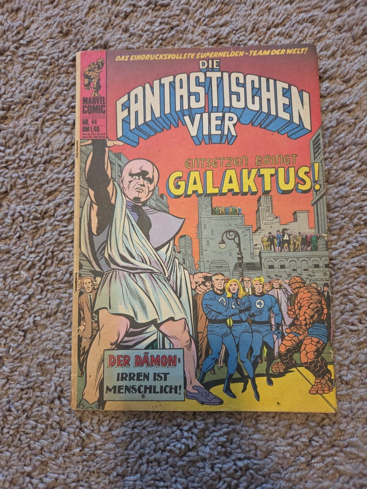 DIE FANTASTISCHEN VIER #44 Williams Verlag 1975 German Fantastic Four 48 Key DIE FANTASTISCHEN VIER #44 Williams Verlag 1975 German Fantastic Four 48 Key