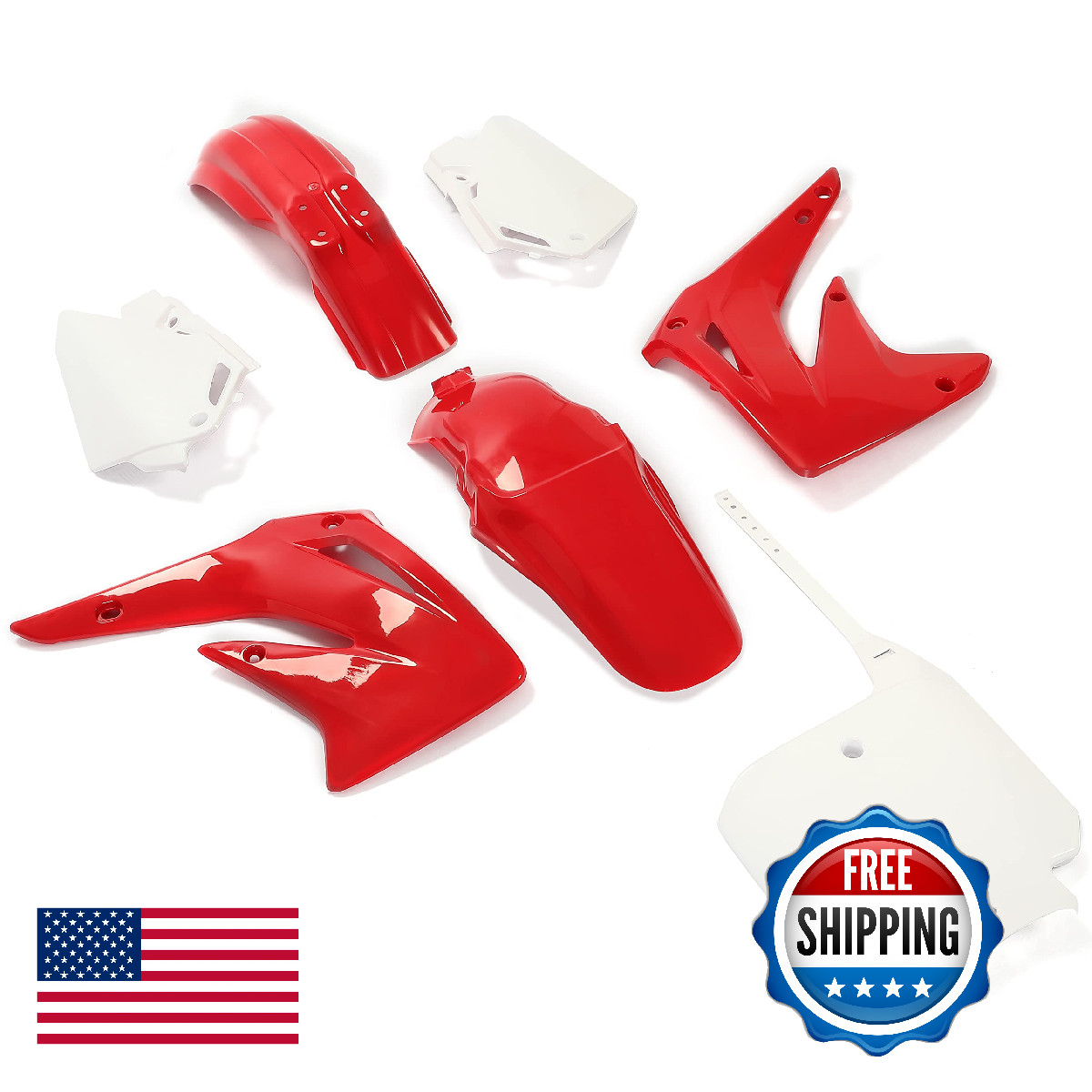 Hecasa Complete Replacement Plastic Kit Compatible 2003-2007 Honda Cr85R