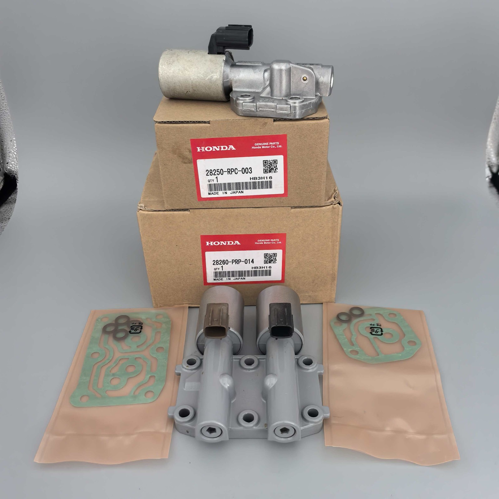 Genuine Transmission Solenoid Pair 28260-PRP-014 28250-RPC-003 For Accord Acura