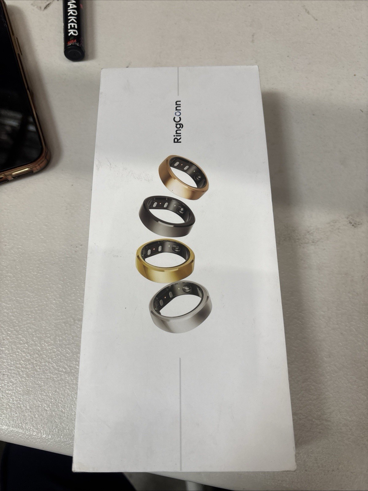New RingConn Gen 2 Ultra-Thin Smart Ring Size 6 Royal Gold Health Tracking