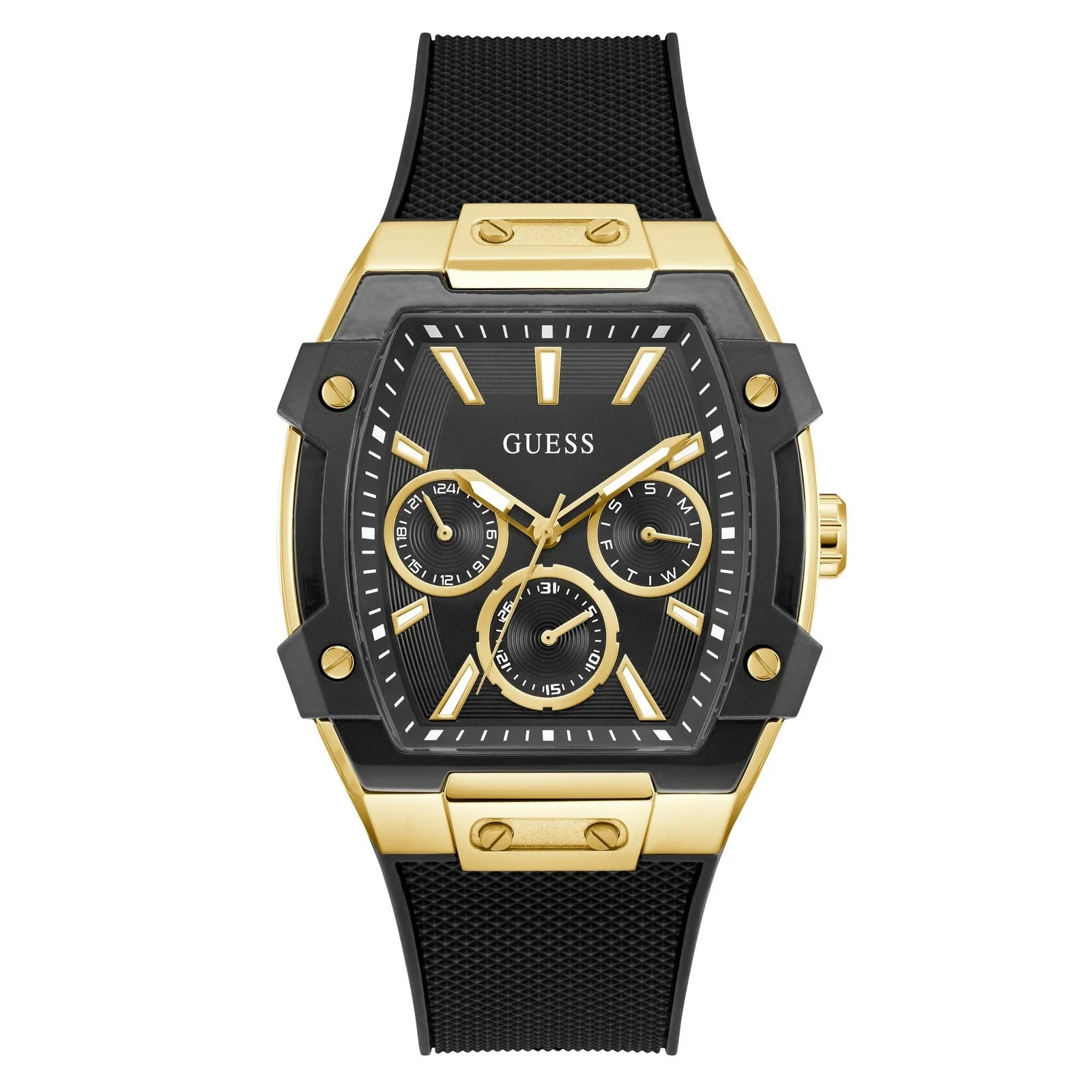 New Guess Men\'s Wristwatch Gt Phoenix GW0956G2 Silicone