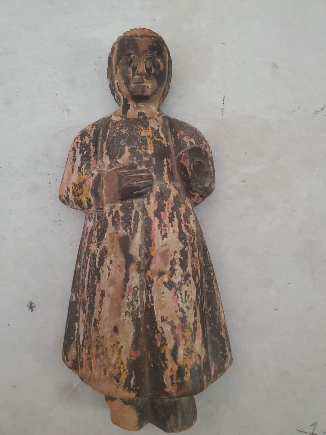 antique Hand carved 19th Century Spanish Colonial santo figure 8 antique Hand carved 19th Century Spanish Colonial santo figure 8