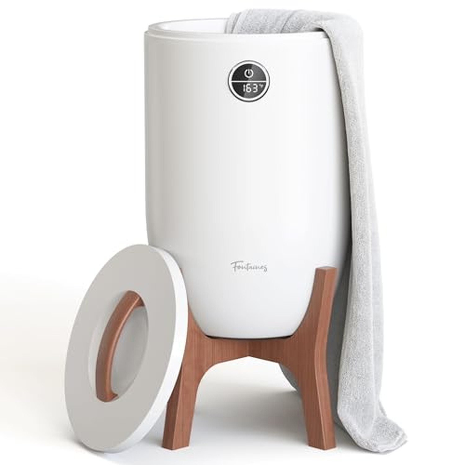 Fontaines Luxury Towel Warmer for Bathroom, Spa - Large Heated Thermal Bucket... Fontaines Luxury Towel Warmer for Bathroom, Spa - Large Heated Thermal Bucket...