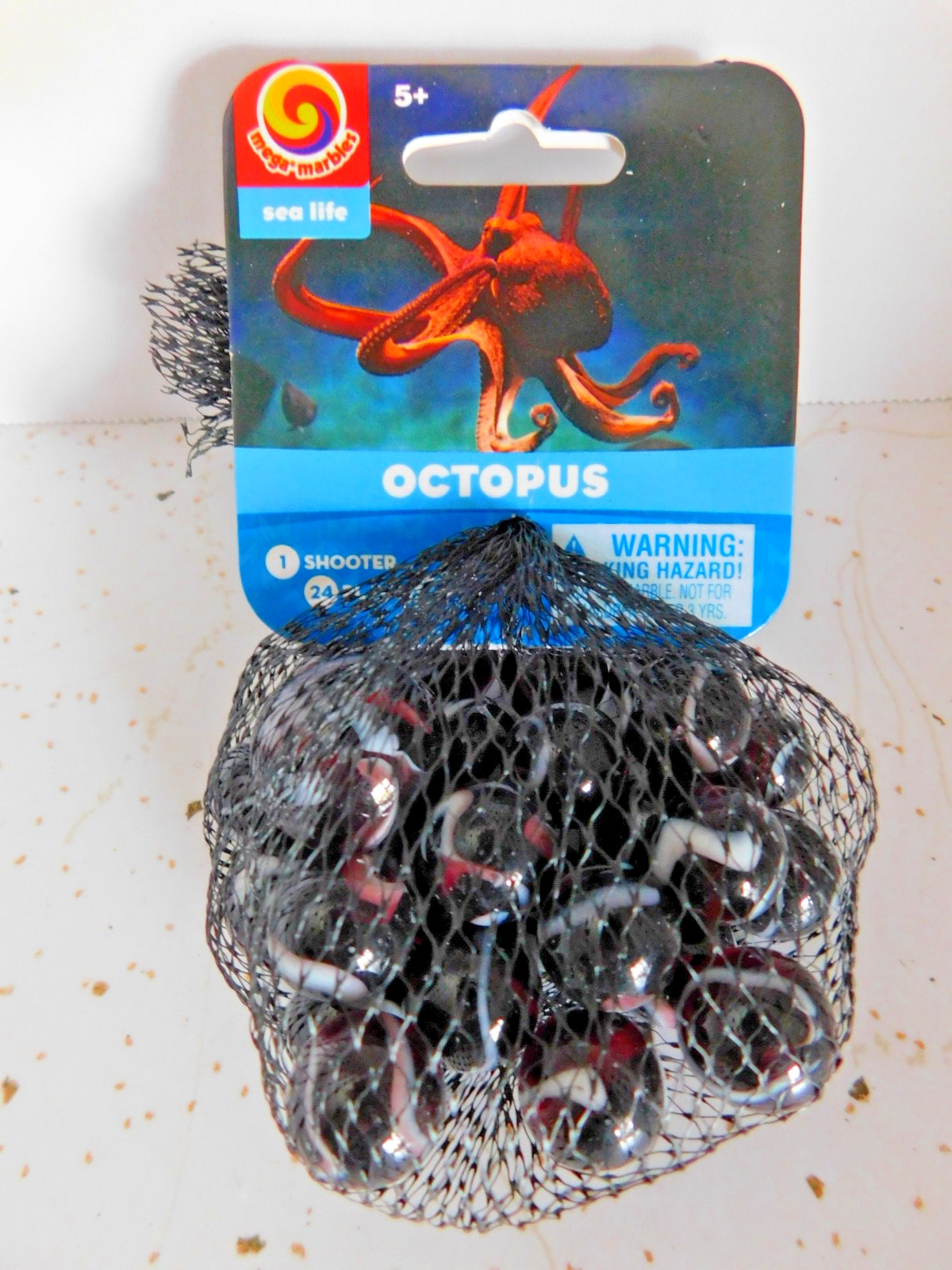 Mega Marble OCTOPUS MARBLE NET 24 Player Marbles & 1 Shooter Marble Mega Marble OCTOPUS MARBLE NET 24 Player Marbles & 1 Shooter Marble