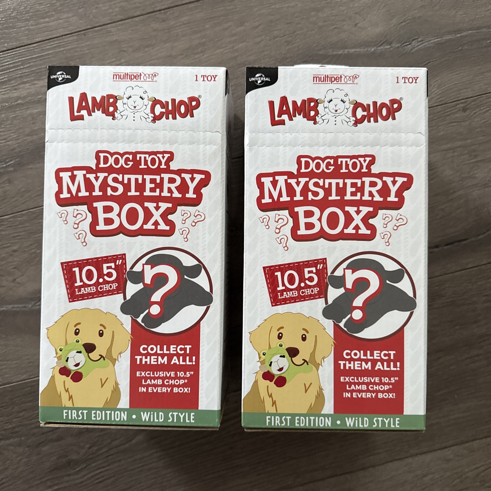 2 Multipet Lamb Chop Mystery Box Wild Style First Edition Plush Dog Toy 10.5 in 2 Multipet Lamb Chop Mystery Box Wild Style First Edition Plush Dog Toy 10.5 in