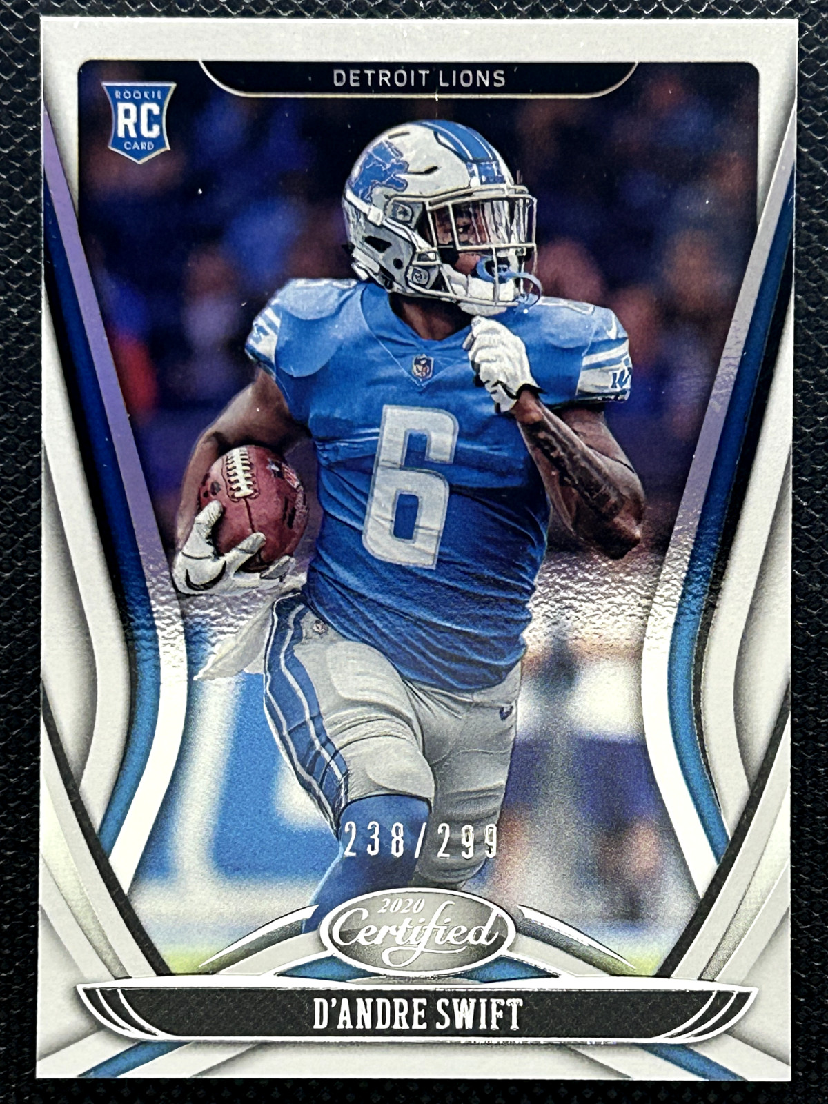 2020 Certified D\'Andre Swift Rookie /299 No. 109 Lions/Bears 2020 Certified D\'Andre Swift Rookie /299 No. 109 Lions/Bears