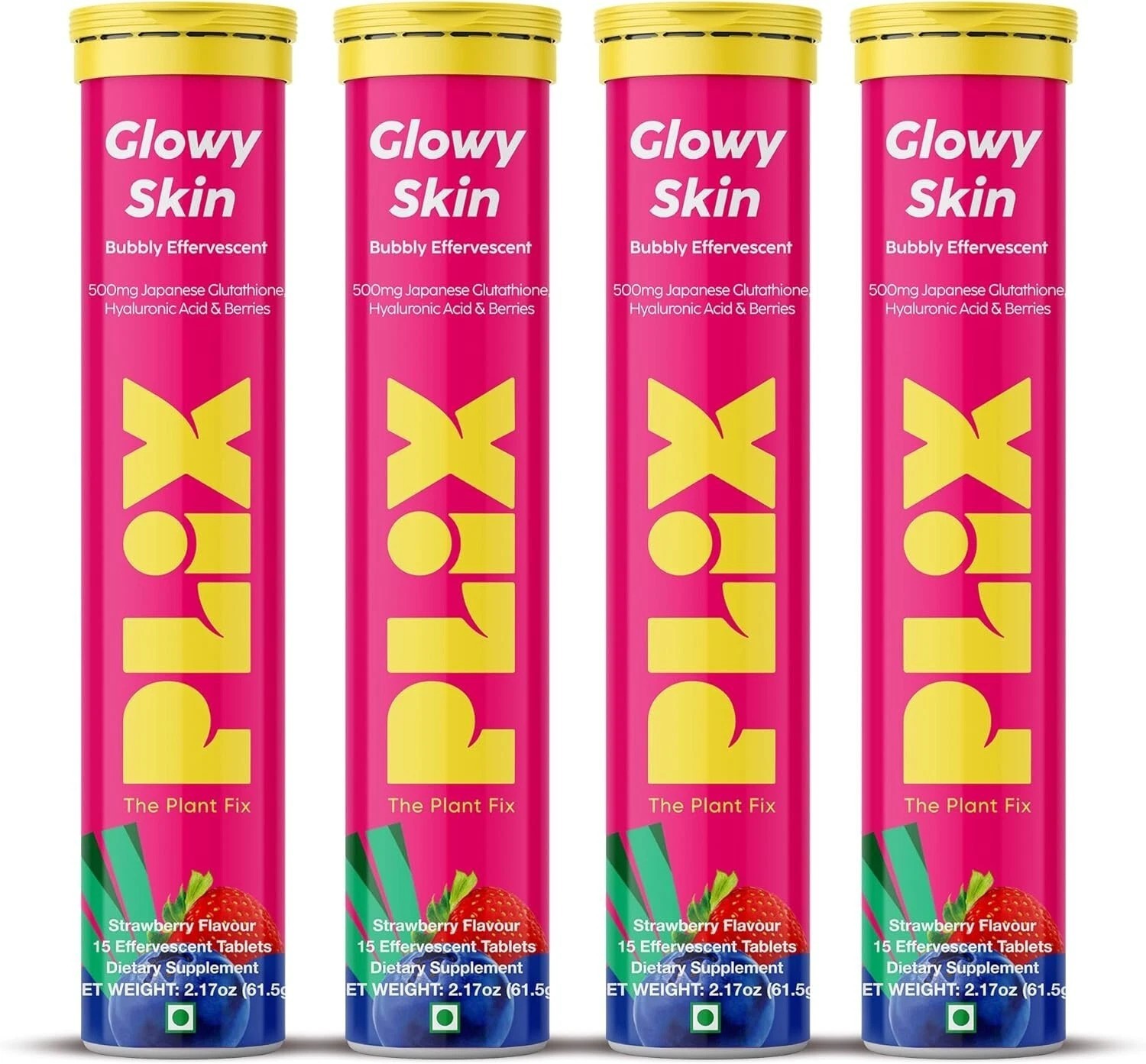 PLIX-THE PLANT FIX Glutathione Skin Glow 60 Effervescent Tablets-  