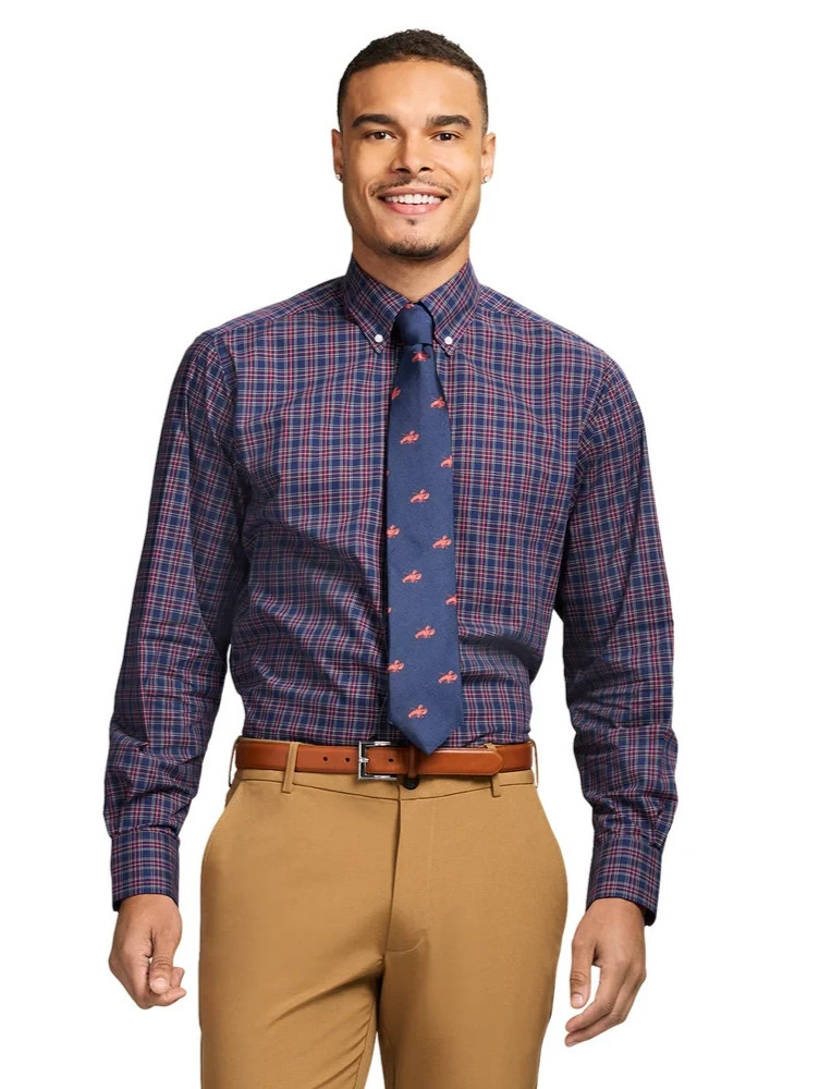 NWT Mens IZOD Stretch Cotton Button Down Shirt Size XL WrinkleFree Packable $65
