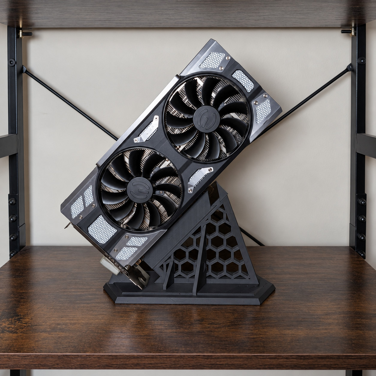 GPU Trophy Display Stand for PCIe Graphics Cards - Black or White