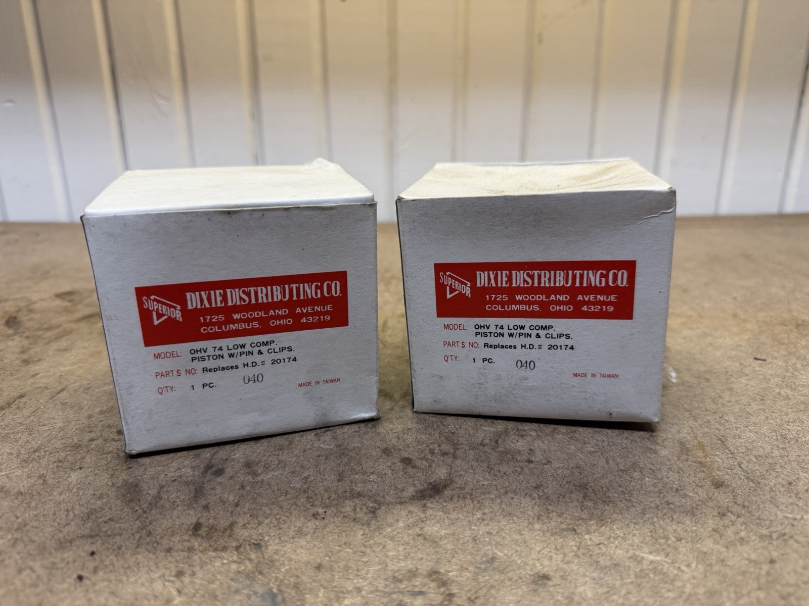 Pair of .040 Over Size Pistons for 1941 to 1977 Harley-Davidson 74\ Pair of .040 Over Size Pistons for 1941 to 1977 Harley-Davidson 74\