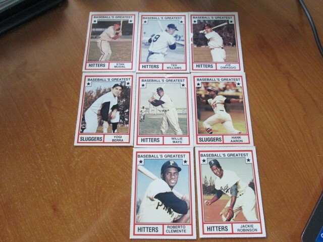 8 TCMA Baseball's Greatest Baseball cards 8 TCMA Baseball's Greatest Baseball cards