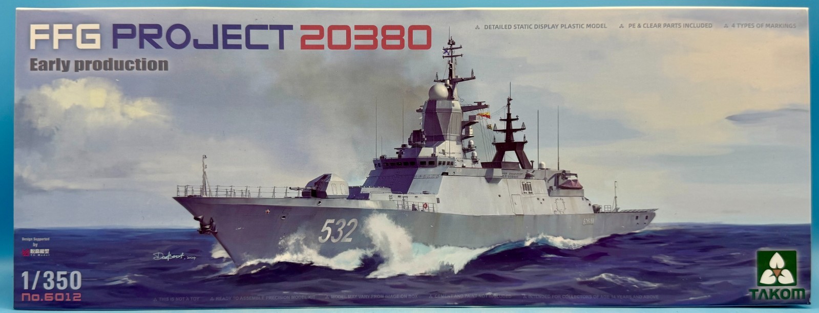 Takom 1/350 6012 6013 Steregushchiy-class corvette FFG Project 20380 Early/Late