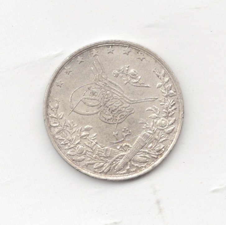 Egypt Silver 1894 2 Qirsh-Lot F3 Egypt Silver 1894 2 Qirsh-Lot F3