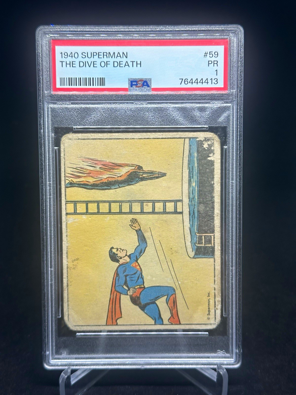 Superman Gum Inc 1940 Superman #59 The Dive of Death PSA 1 Superman Gum Inc 1940 Superman #59 The Dive of Death PSA 1