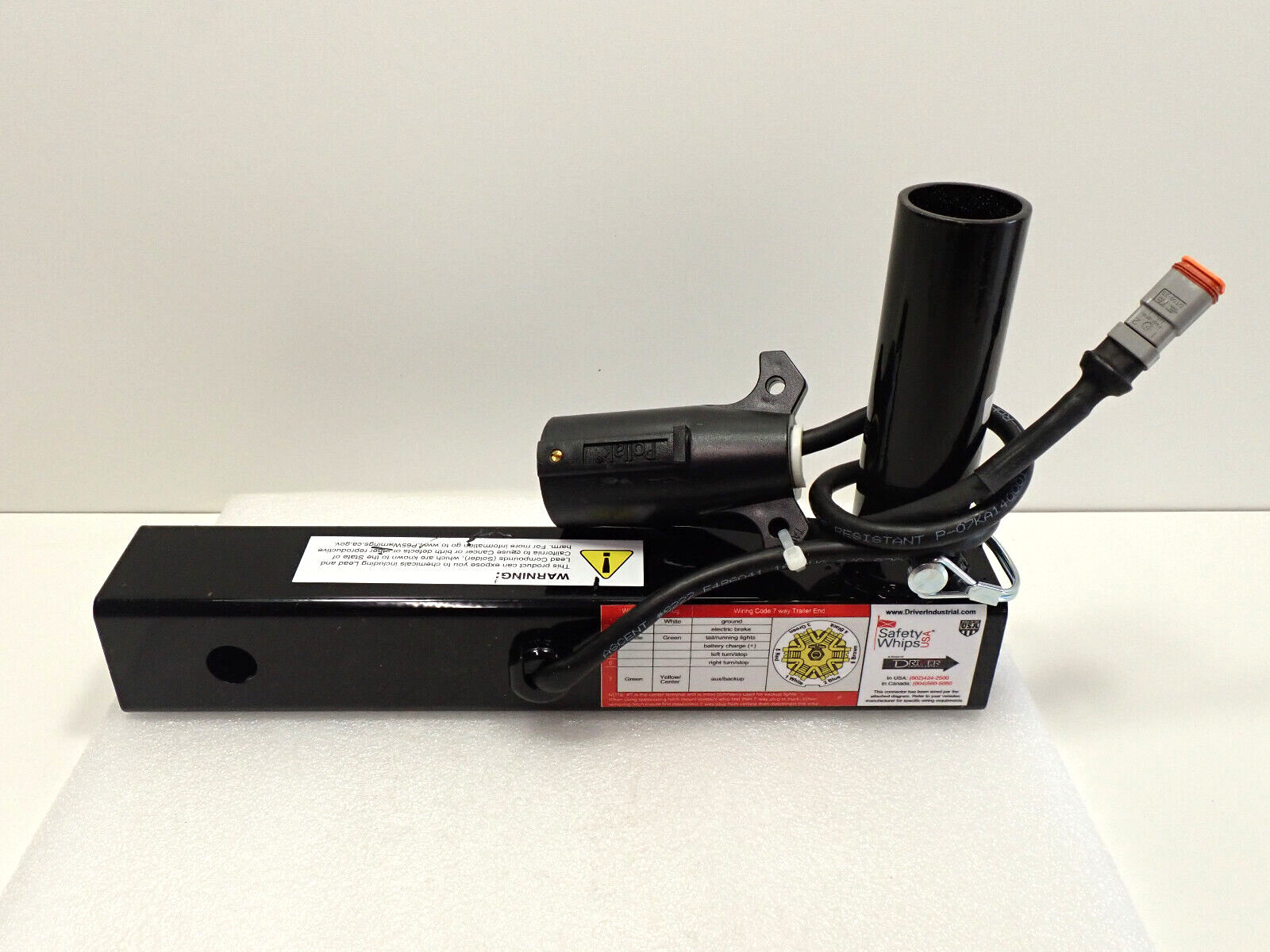 SafetyWhips Heavy Duty Hitch Mount For Powered Telescoping Threaded Whips HMTD SafetyWhips Heavy Duty Hitch Mount For Powered Telescoping Threaded Whips HMTD