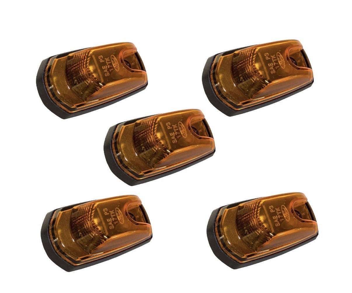 OEM 2017-2020 Ford Super Duty LED Amber Roof Marker Clearance Light 5pc Set OEM 2017-2020 Ford Super Duty LED Amber Roof Marker Clearance Light 5pc Set
