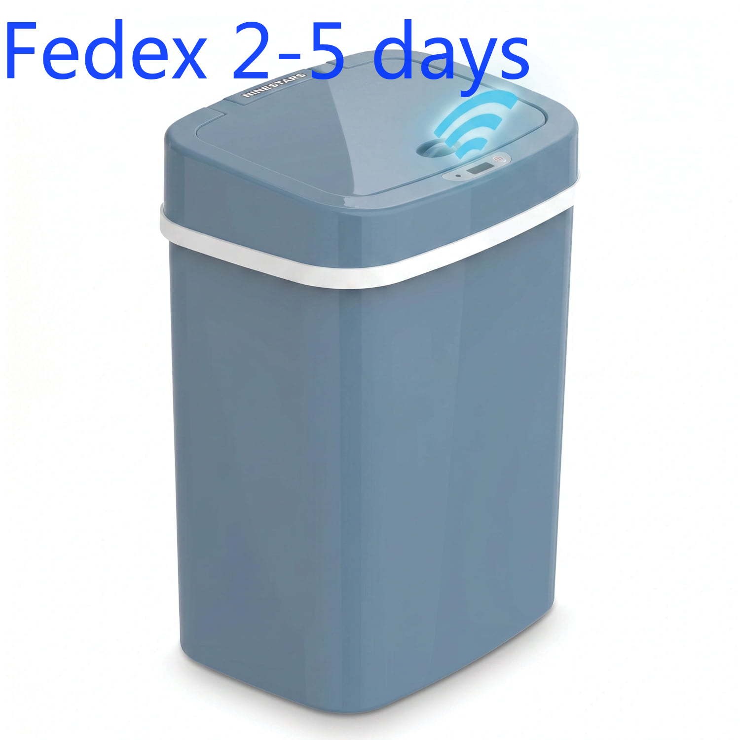 Nine Stars Automatic Bathroom Trash Can, 3.2 Gallon Plastic Motion Sensor