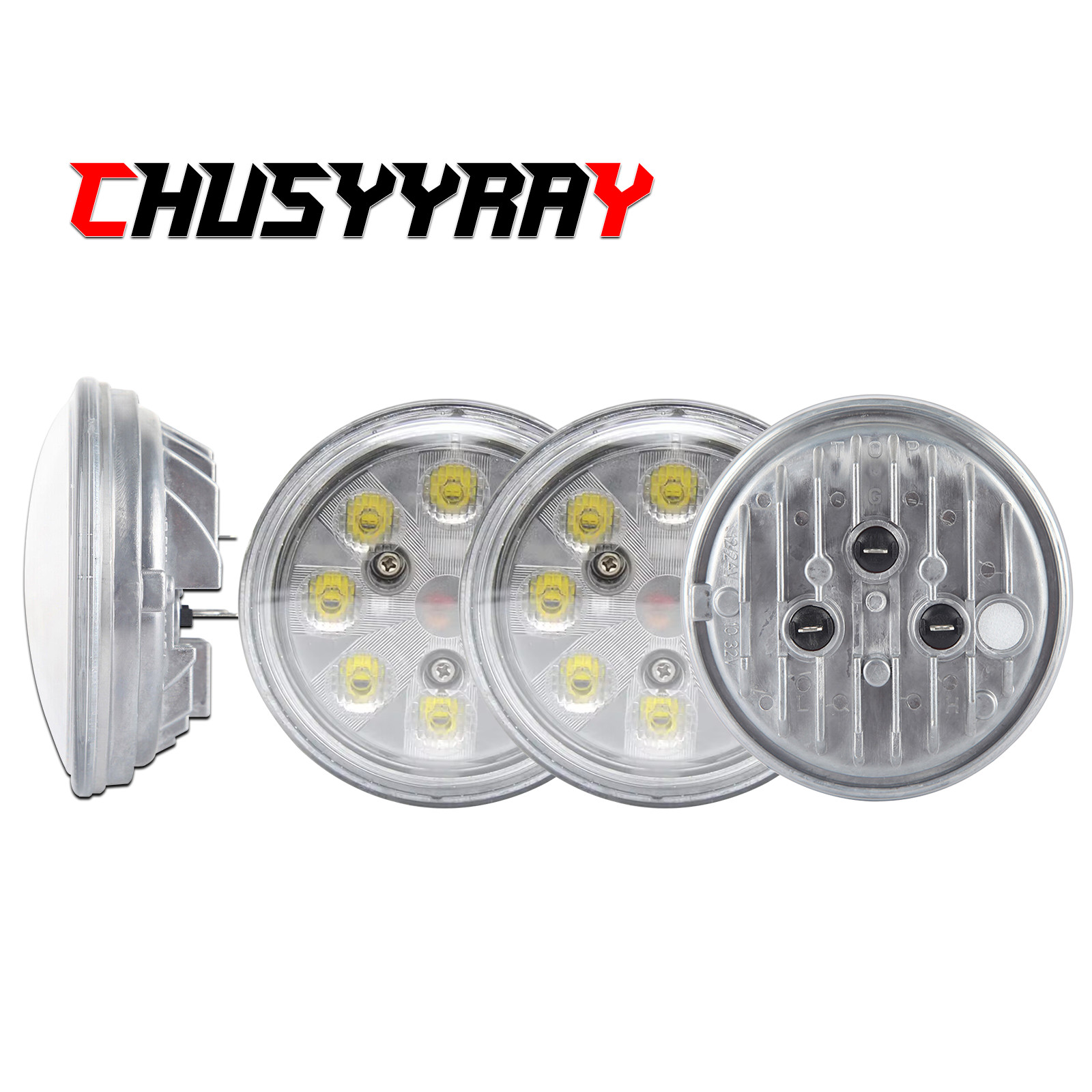 4Pcs LED HEADLIGHTS LAMPS BULBS 4411 30W 21 WATT 4.5'' 4 1/2'' PAR36 12V 4Pcs LED HEADLIGHTS LAMPS BULBS 4411 30W 21 WATT 4.5'' 4 1/2'' PAR36 12V