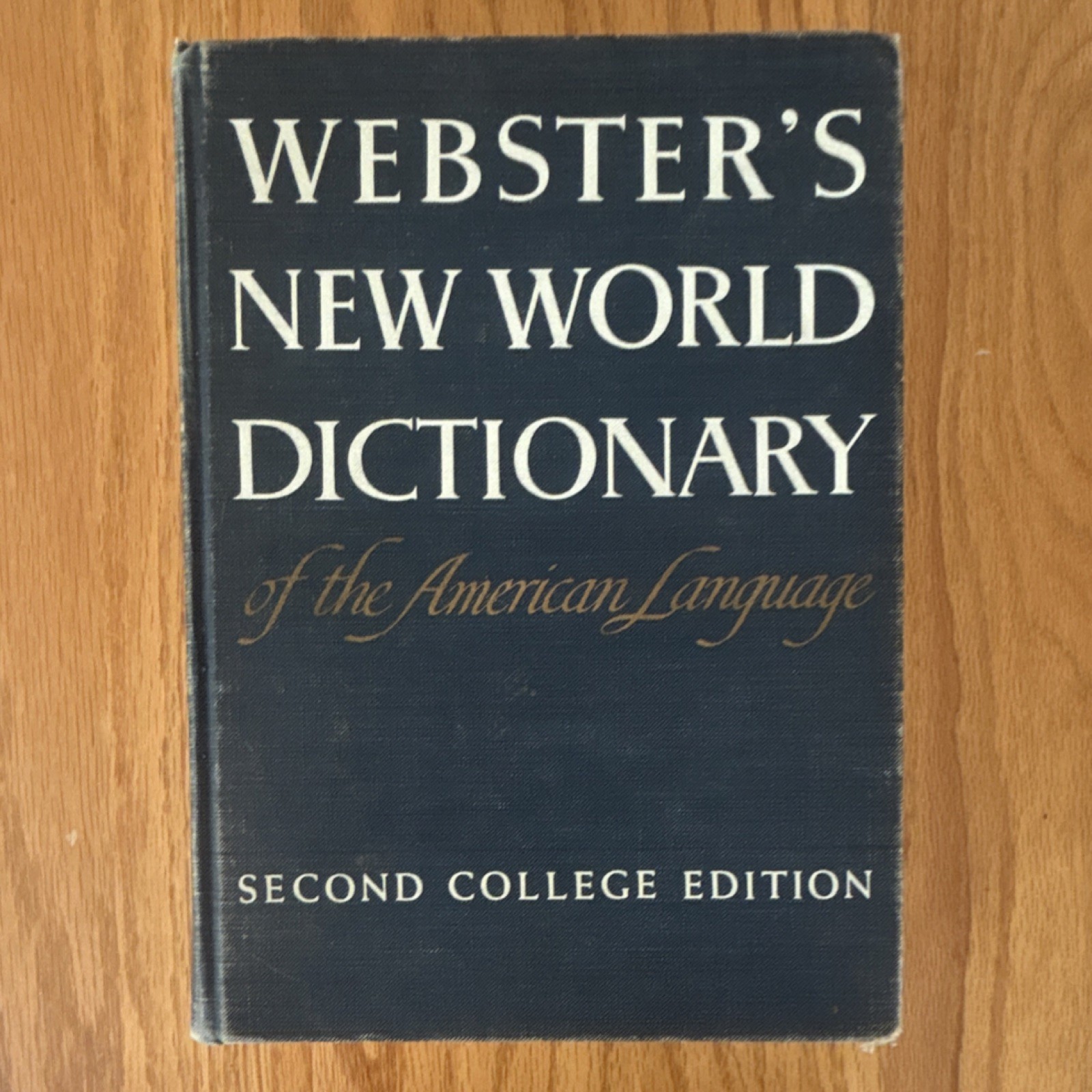 Webster\'s New World Dictionary American Language 2nd College Ed HC Guralnik Webster\'s New World Dictionary American Language 2nd College Ed HC Guralnik