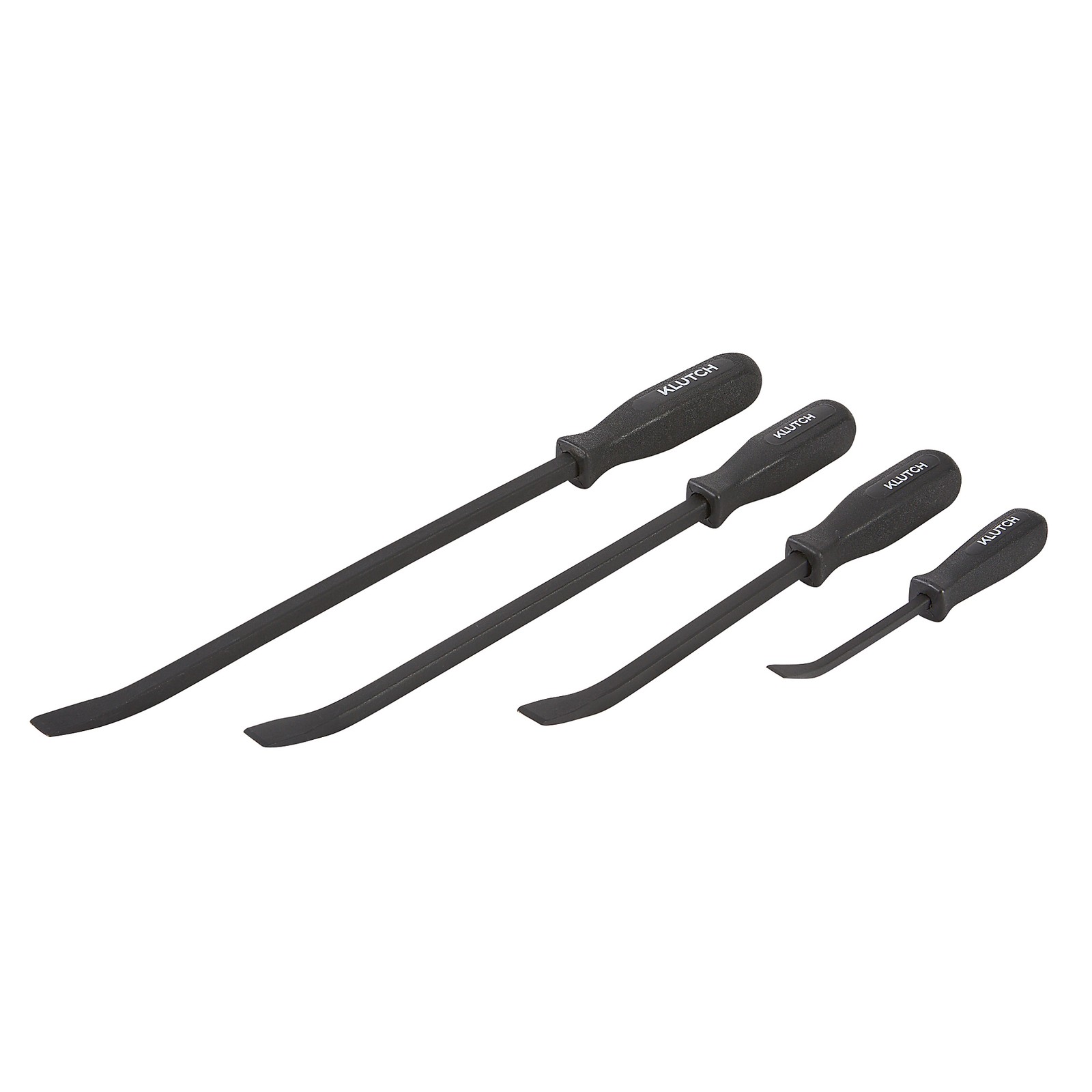 Klutch 4-Pc. Pry Bar Set, 8in., 12in., 16in. and 18in., Carbon Steel Klutch 4-Pc. Pry Bar Set, 8in., 12in., 16in. and 18in., Carbon Steel