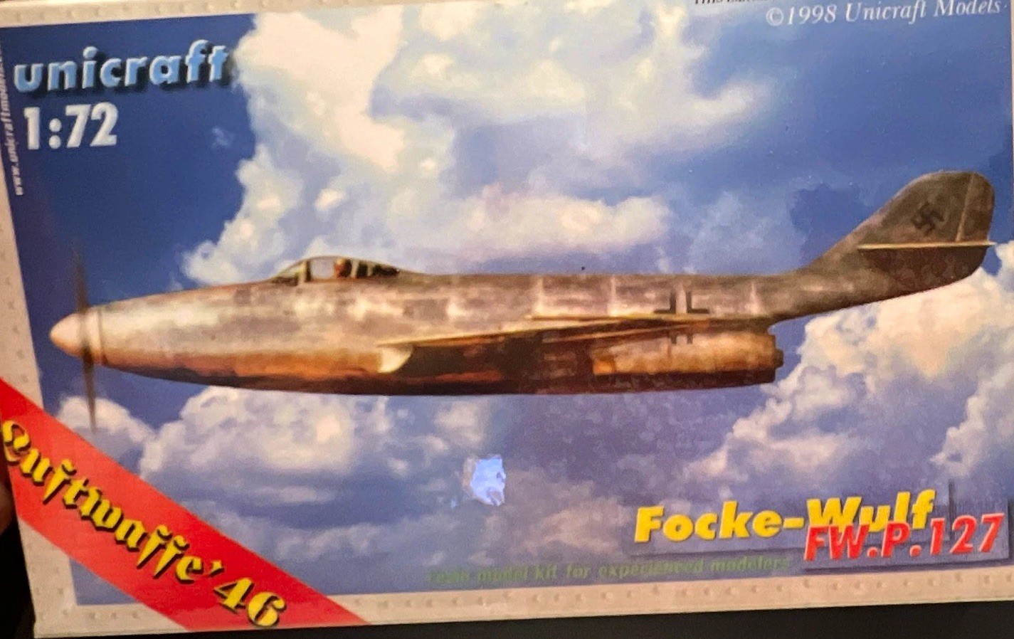 Unicraft Focke-Wulf FW P.127 resin kit 1/72 Unicraft Focke-Wulf FW P.127 resin kit 1/72