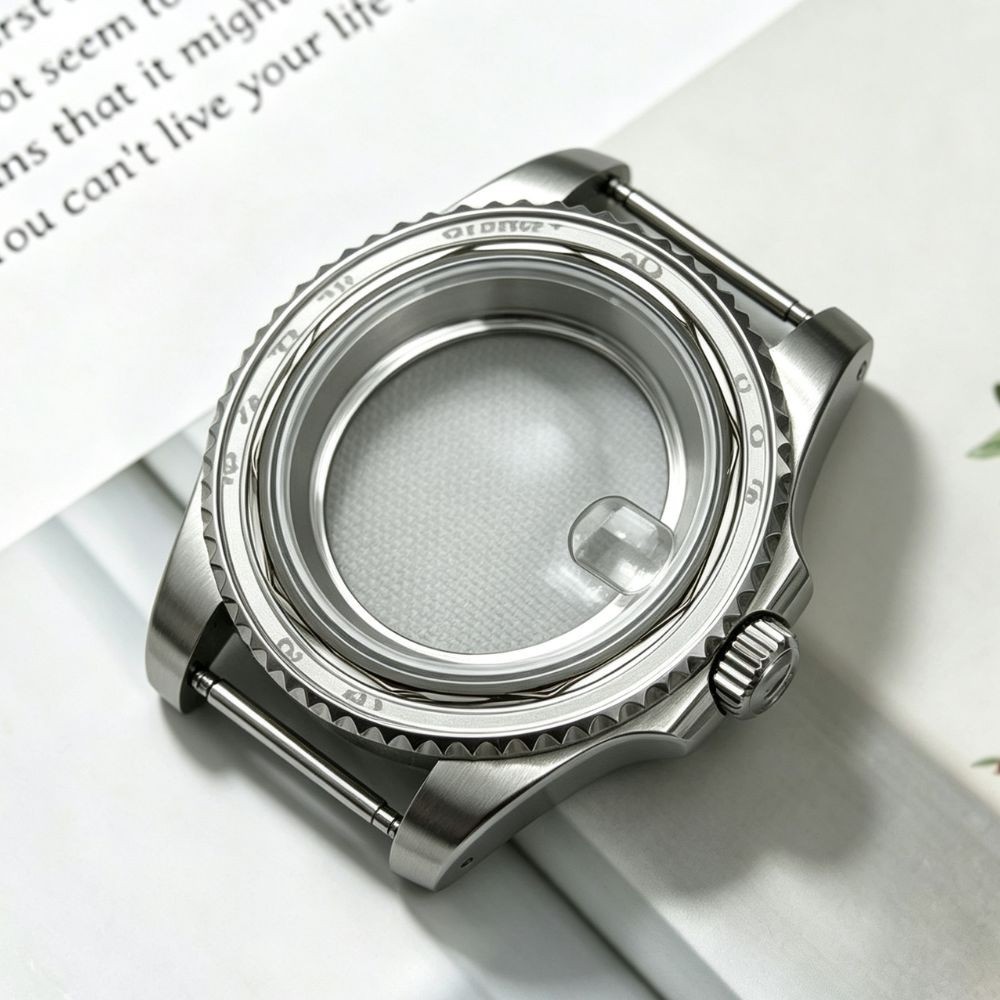 FEIYASHI 40mm Brushed Steel Oyster GMT Watch Case 10ATM For Seiko NH35 ETA 2824 FEIYASHI 40mm Brushed Steel Oyster GMT Watch Case 10ATM For Seiko NH35 ETA 2824
